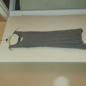 Brandy Melville one size fits all women's gray dress with peek a boo back
